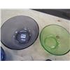 Image 2 : GLASS WARE *5 PCS* (3 BLUE, 1 GREEN, 1 PURPLE)