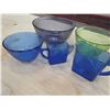 Image 3 : GLASS WARE *5 PCS* (3 BLUE, 1 GREEN, 1 PURPLE)
