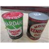 Image 1 : OIL TINS *FULL* (QTY 2) *BARDAHL & KENDALL*