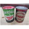 Image 3 : OIL TINS *FULL* (QTY 2) *BARDAHL & KENDALL*