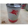 Image 1 : OIL TIN (MOBILOIL) *1 QT*  (MADE IN MEXICO) *FULL*