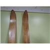 Image 3 : PAIR OF WOODEN SKIS (83")
