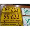Image 3 : LOT OF 3 SETS OF LICENCE PLATES (4-1967 & 2-1968)
