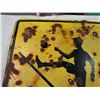 Image 4 : HEAVY METAL SIGN (SCHOOL CROSSING) *VERY OLD, 24" X24"* (LOTS OF GUN SHOTS)