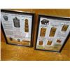 Image 1 : LOT OF 2 DISPLAY ADS (BUFFALO OILS) *9.5" X 12"* (NOT OLD, BUT NICE) *1 W/BROKE GLASS*