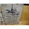 Image 2 : LOT OF 2 WESTERN POSTERS (ON BARN BOARD) *NOT OLD* (12" X 12" & 12" X 18")