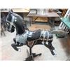 Image 2 : CAROUSEL HORSE ON STAND (CARVED WOOD) *47.5" T*