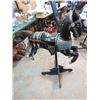 Image 3 : CAROUSEL HORSE ON STAND (CARVED WOOD) *47.5" T*