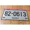 Image 1 : FOREIGN LICENCE PLATE (WHITE)