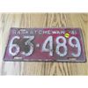 Image 1 : 1941 SASKATCHEWAN LICENCE PLATE