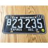 Image 1 : 1972 NEW BRUNSWICK LICENCE PLATE