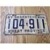 Image 3 : LOT OF 5 SASKATCHEWAN LICENCE PLATES (53, 55, 56, 57, 58)
