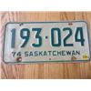 Image 3 : LOT OF 10 ASSORTED SASKATCHEWAN LICENCE PLATES (1970-1976)