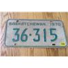 Image 5 : LOT OF 10 ASSORTED SASKATCHEWAN LICENCE PLATES (1970-1976)