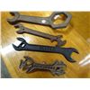 Image 1 : LOT OF 4 TRACTOR WRENCHES (OLIVER, VANBRUNT, P&O COMPANY, CANTON, IL, ETC)