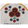 Image 2 : PENDANT (LEATHER BOUND W/NATIVE CRAFT BEADING) *COMMEMORATING CHURCHILL  RIVER STUDY 1970s* (6" DIAM