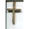 Image 1 : GOLD FILLED CROSS (W/FRESH WATER PEARLS)