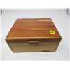 Image 1 : WOOD JEWELERY BOX (7.5" X 6" X 3.5")
