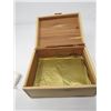 Image 2 : WOOD JEWELERY BOX (7.5" X 6" X 3.5")