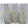 Image 6 : MILK BOTTLES (P.A.C. CO.)*1 CHIPPED* (QTY 3)