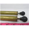 Image 2 : LOT OF 2 BRASS COAL OIL LAMP PUMPS