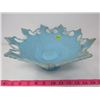 Image 1 : BLUE GLASS CENTERPIECE (DECORATIVE) *DAMAGED*