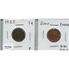 Image 1 : 1923 CNDN 1 CENT PC & 2000 CNDN 1 CENT PC