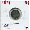 Image 1 : 1891 CNDN 5 CENT PC (SILVER)