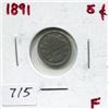 Image 1 : 1891 CNDN 5 CENT PC (SILVER)