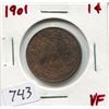 Image 1 : 1901 CNDN LARGE 1 CENT PC