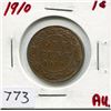 Image 1 : 1910 CNDN LARGE 1 CENT PC