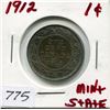 Image 1 : 1912 CNDN LARGE 1 CENT PC
