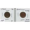 Image 1 : 1925 CNDN 1 CENT PC & 2001 CNDN 1 CENT PC