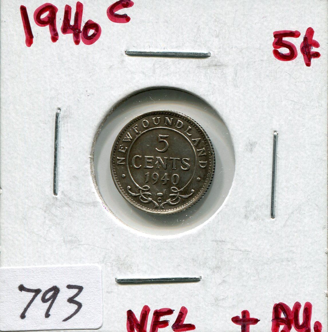 1940 NFL 5 CENT PC