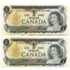 Image 1 : LOT OF 2 1973 CNDN 1 DOLLAR NOTES