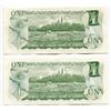 Image 2 : LOT OF 2 1973 CNDN 1 DOLLAR NOTES