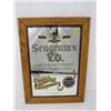 Image 2 : LOT OF 2 FRAMED MIRRORS (CANADIAN CLUB, 11" X 13"; SEAGRAM'S, 13" X 18")