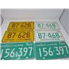 Image 1 : LOT OF 6 SASKATCHEWAN LICENCE PLATES (1967, 67, 68, 68, 69, 69)