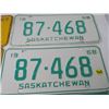 Image 3 : LOT OF 6 SASKATCHEWAN LICENCE PLATES (1967, 67, 68, 68, 69, 69)