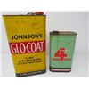 Image 7 : LOT OF 8 TINS - HAVOLINE, MOTORCRAFT, CO-OP & JOHNSON'S GLO-COAT *FULL*, ETC