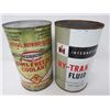 Image 6 : LOT OF 3 OIL CANS (IH TRANSMISSION, TEXACO, IH HY-TRAN)