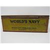 Image 2 : SQUARE TOBACCO TIN 'WORLD'S NAVY' (ROCK CITY TOBACCO CO.)