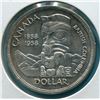 Image 2 : 1958 SILVER DOLLAR (CNDN) *VERY POPULAR TOTEM POLE* (COMMEMORATIVE)