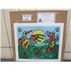 Image 1 : LIMITED PRINT 'THUNDERBIRD FACES CAVE BEAR' (BY NORVAL MORRISSEAU) *555/950* (23" X 18.5")