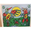 Image 2 : LIMITED PRINT 'THUNDERBIRD FACES CAVE BEAR' (BY NORVAL MORRISSEAU) *555/950* (23" X 18.5")