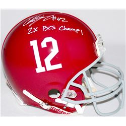 Eddie Lacy Signed Alabama Full-Size Authentic Pro-Line Helmet Inscribed "2x BCS Champ!" (Radtke COA)