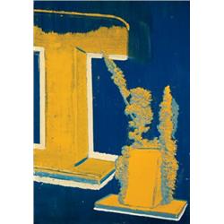 NEO RAUCH     (b. 1960)     SAEULEN (COLUMNS)     oil on canvas     19 x 133/8 in. (48.3 x 34 cm)   