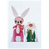Image 1 : JEFF KOONS     (b. 1955)     UNTITLED (INFLATABLE RABBIT AND FLOWER)     offset lithograph on paper 