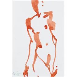 ERIC FISCHL     (b. 1948)     UNTITLED     initialed and dated “EF95” lower left     watercolor on p