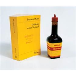 Various Artists     WEEKEND PORTFOLIO     bottle of sauce, book (“Critique of Pure Reason” by Immanu
